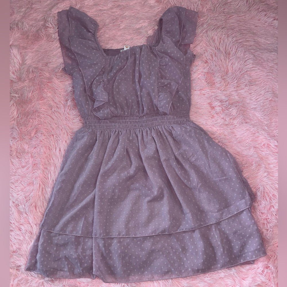 ✨OFFERS WELCOME✨Cat & Jack Girls Lavender Ruffled Dress - Size 10/12 (L)